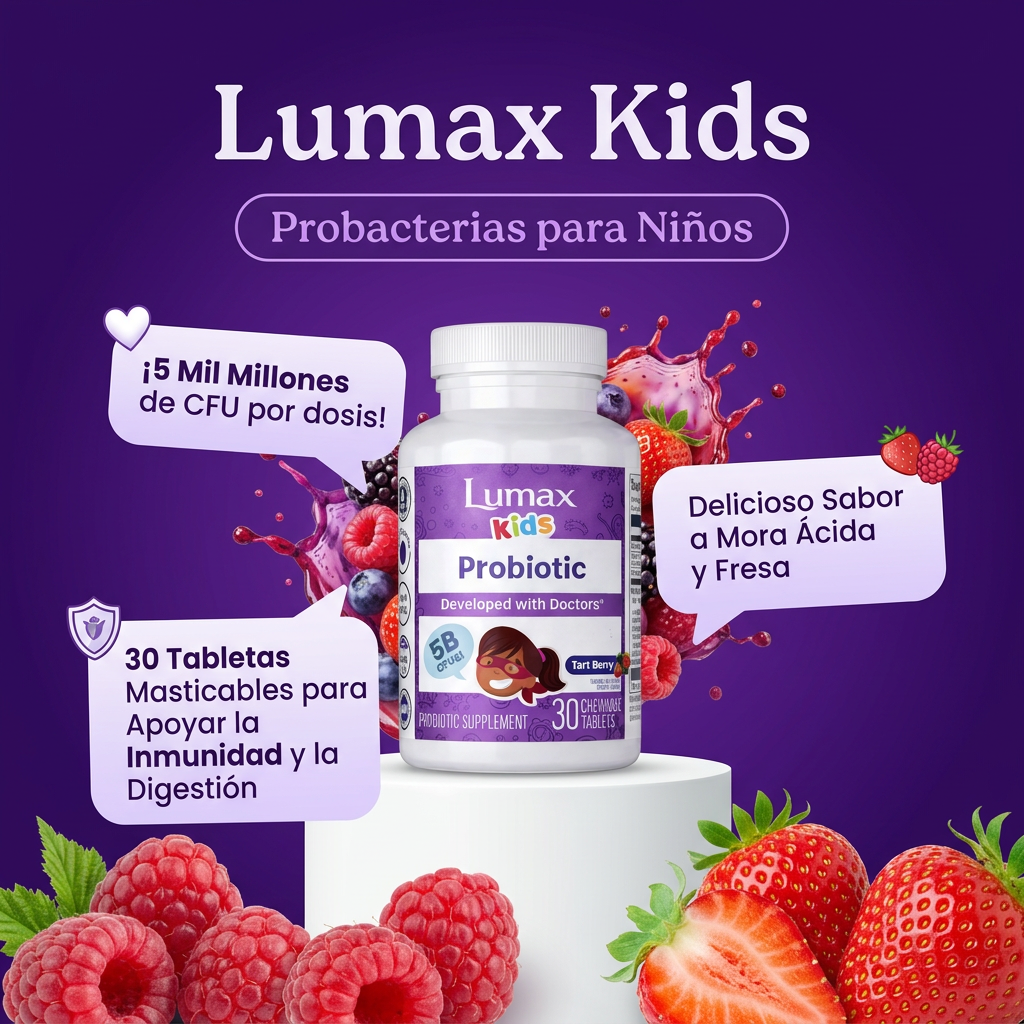 Apoya su digestión y fortalece sus defensas con probióticos, zinc y vitaminas esenciales.