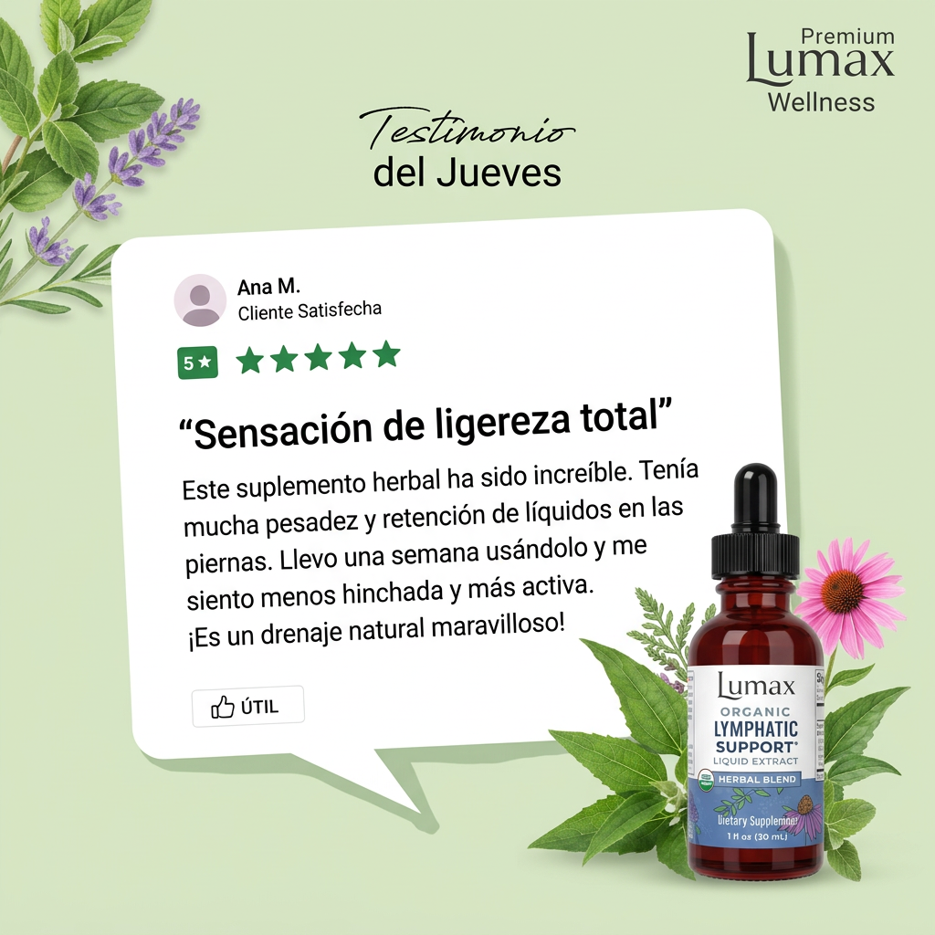 Menos Retención de Líquidos | Lymphatic Support