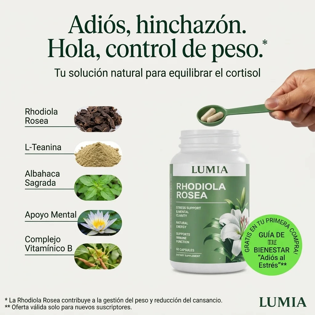 Rhodiola Rosea | Reduce Hinchazón y Apoya la Pérdida de Peso