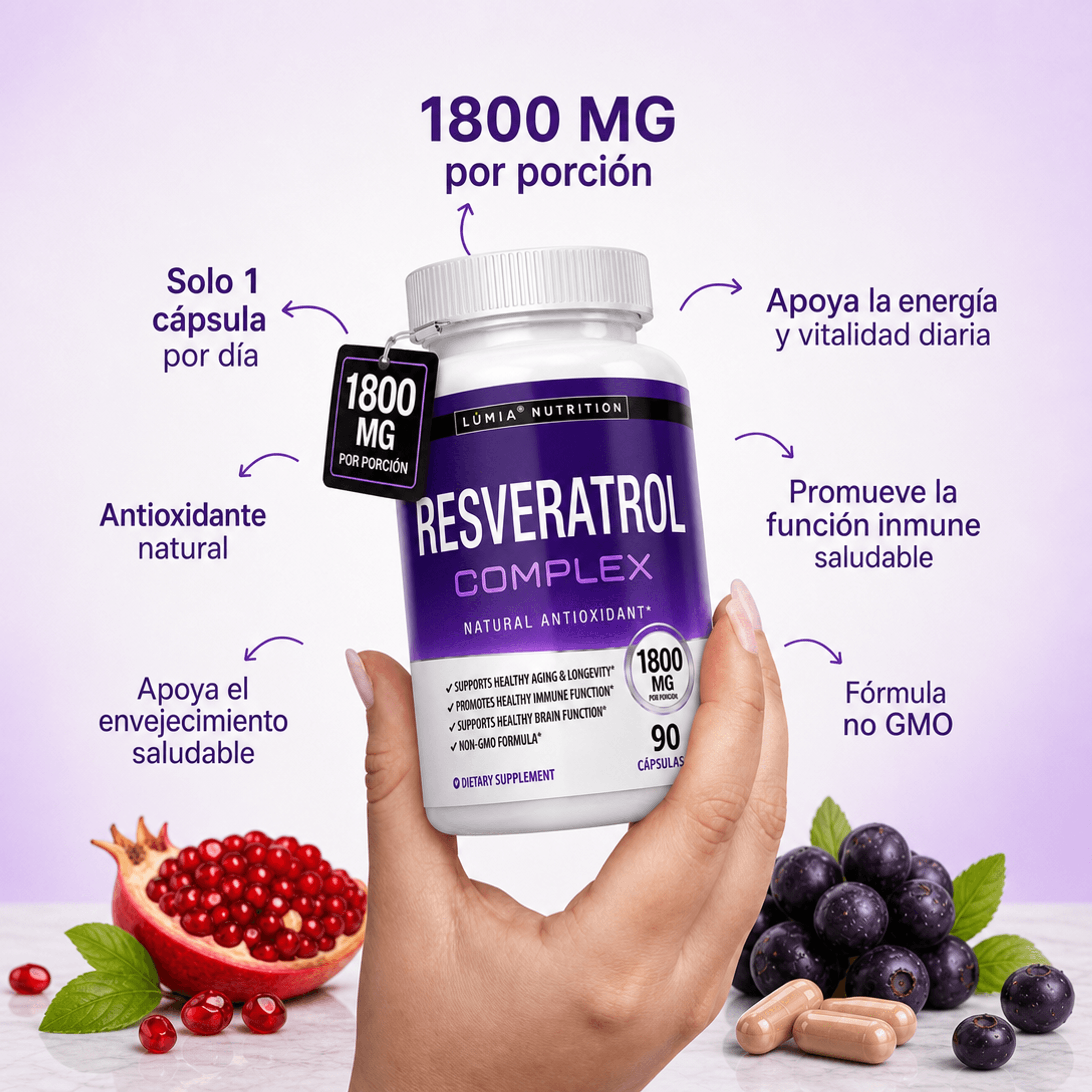 Resveratrol | Apoya tu cuerpo con el paso del tiempo